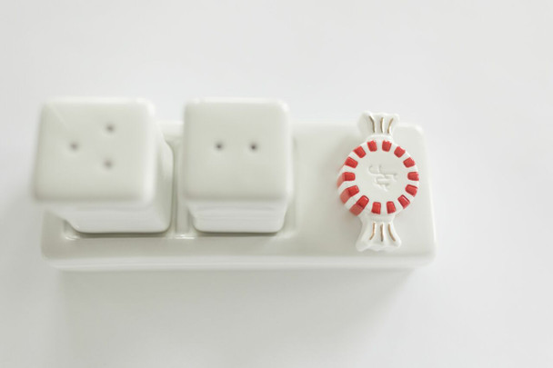 Nora Fleming Pinstripe Salt & Pepper Shaker Set  