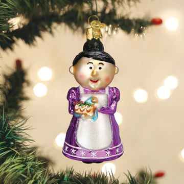 Old World Cheery Mrs. Claus Ornament 