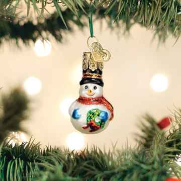Old World Mini Snowman Ornament 