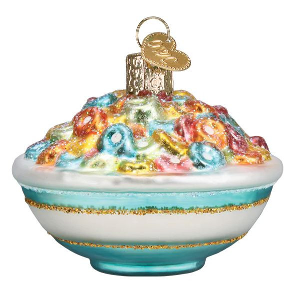 Old World Bowl Of Cereal Ornament