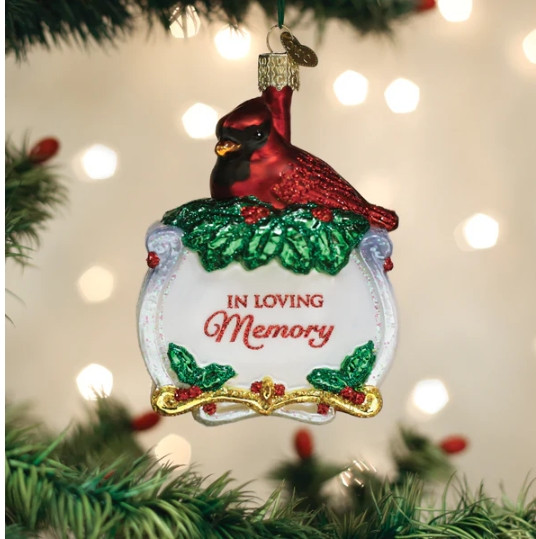 Memorial Cardinal Ornament