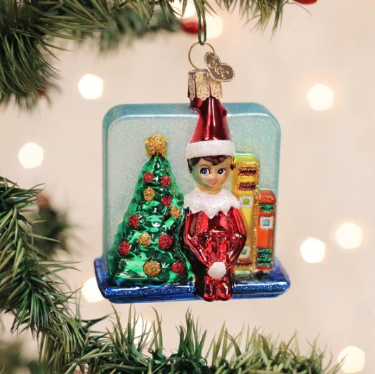 Scout Elf Storytime Ornament