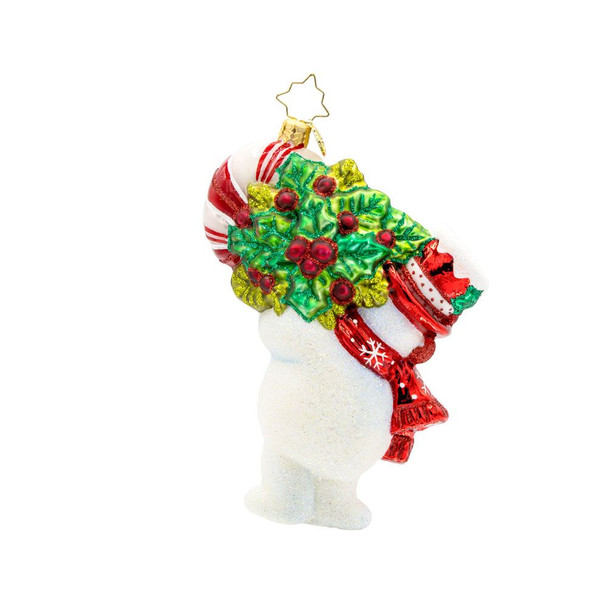 Radko Snowy Retro Cheer Ornament