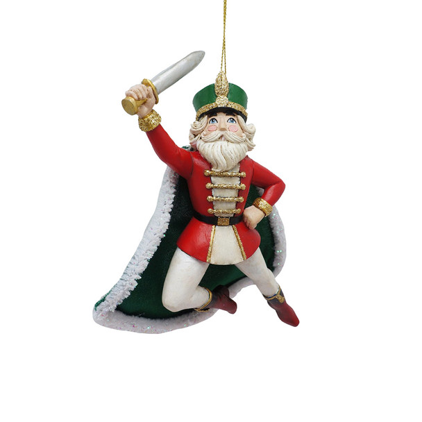 Nutcracker Resin Prince Ornament 6"