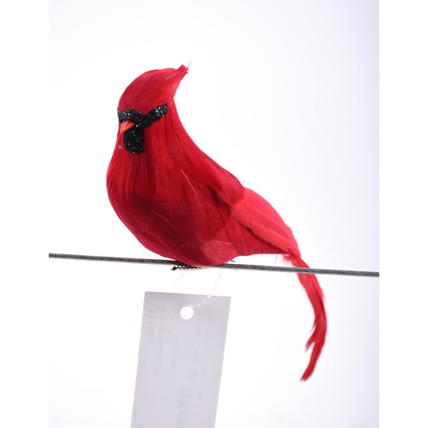 Cardinal With Clip Red 9"