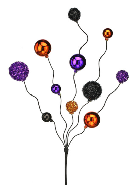 Halloween Spray Black Orange And Purple 24"