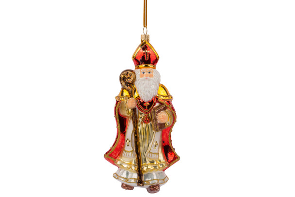Huras Family Canterbury Claus European Blown Ornament