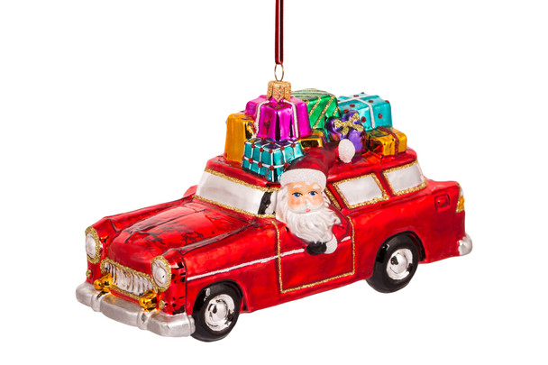 Huras Family Santa's Sleigh Got an Upgrade Ornament