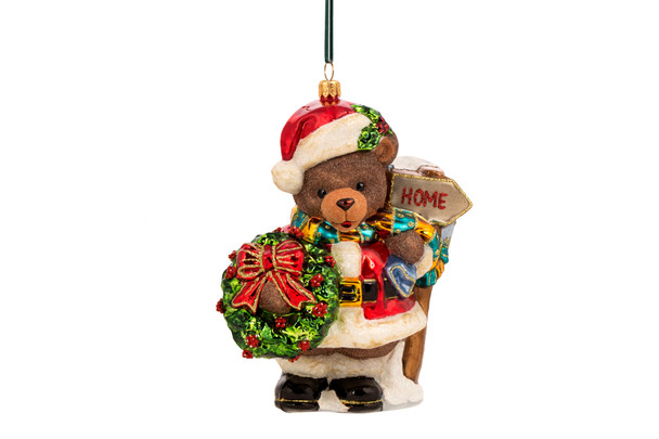 Huras Family Teddy Shows the Way Ornament