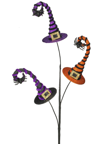 Triple Glitter Witch's Hat Spray 30"