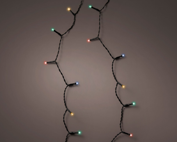 LED Durawise Multi Battery Operated 192 Count Light Set with 47 ft Black Wire