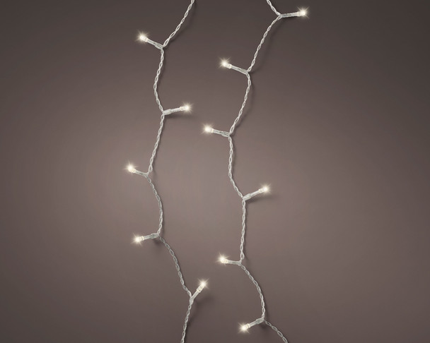 LED Battery Operated Warm White 11.5' Light Set With Translucent Wire