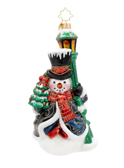 Radko The Holiday Gentelman Snowman Ornament