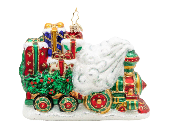 Radko Yuletide Express Train Christmas Ornament