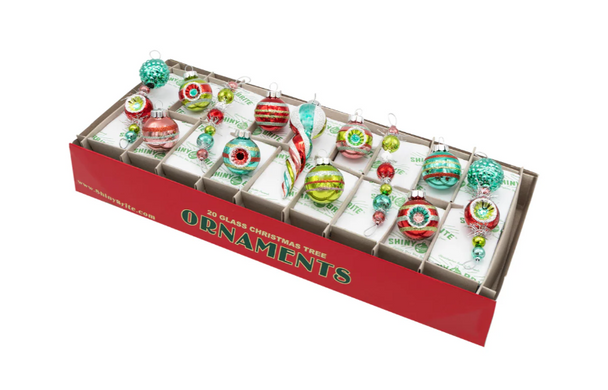 Radko - Shiny Brite Festive Fete 13 Count 4" Icicles & 1.25" Rounds