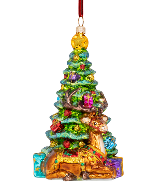 Huras Family A Country Christmas Eve European Blown Ornament