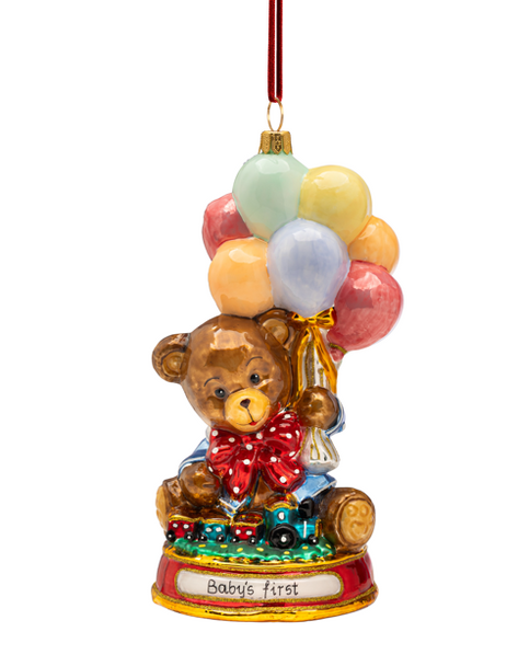 Huras Family Joyful Beginnings European Blown Ornament