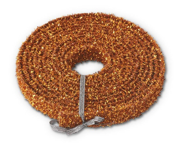 Orange Tinsel Ribbon 1" X 5yd