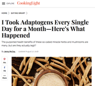 Cooking Light: I Took Adaptogens Every Single Day for a Month—Here’s What Happened