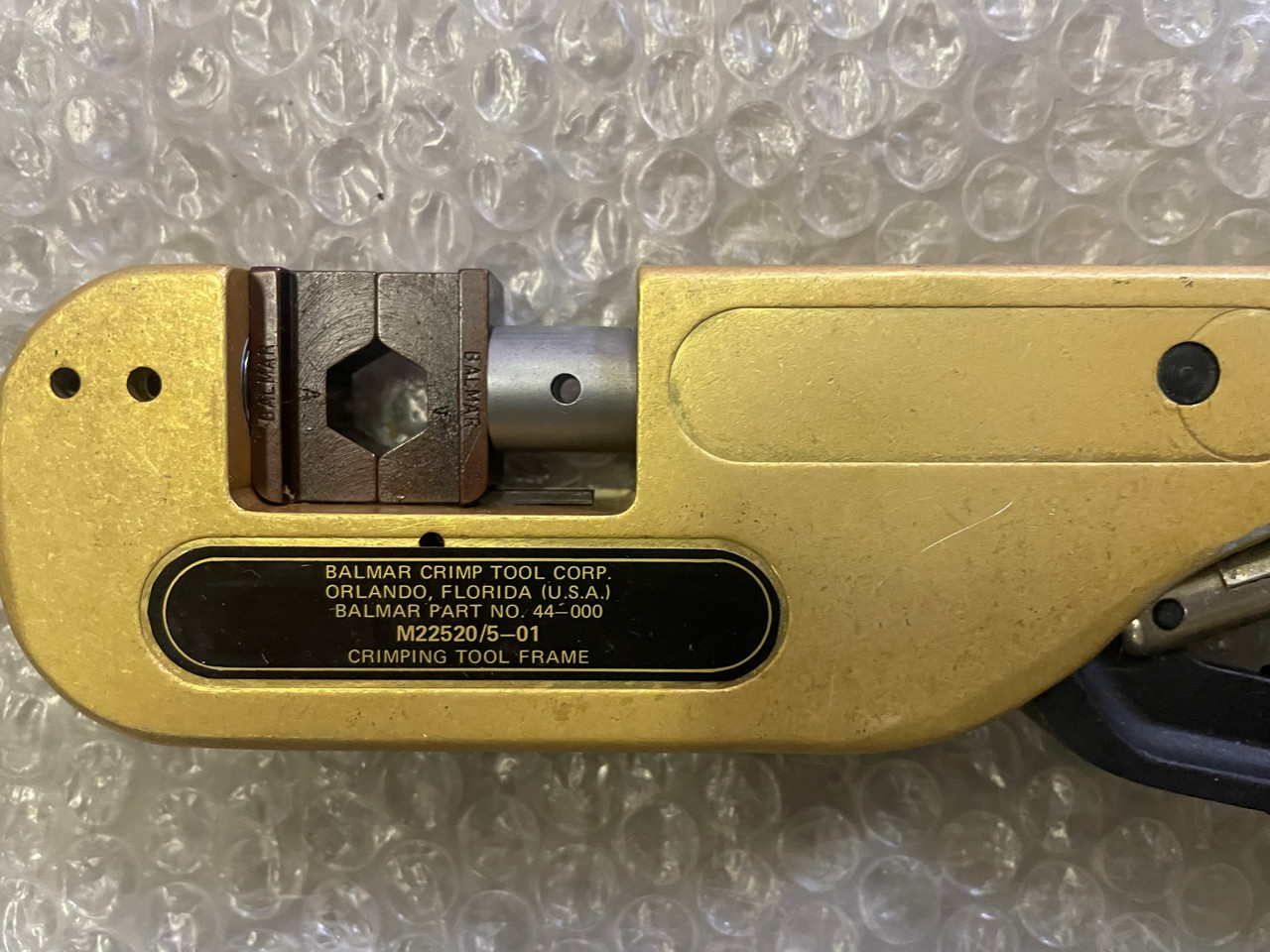 Balmar Crimp Tool P/N M22520/5-01 AND -5-61