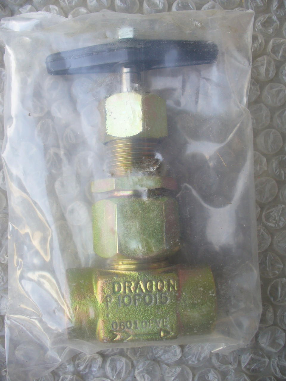 DRAGON VALVE, GLOBE P/N P10F015 Size 3/8' IN STAMPED A105 06010FVE