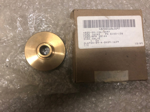 DISK,VALVE P/N 803-2177518-08XX-111 NSN 4820014790864