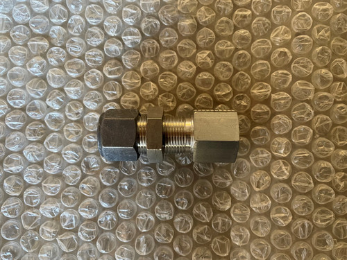 Parker CPI Female Bulkhead Connector P/N 8-6 GH2BZ-SS