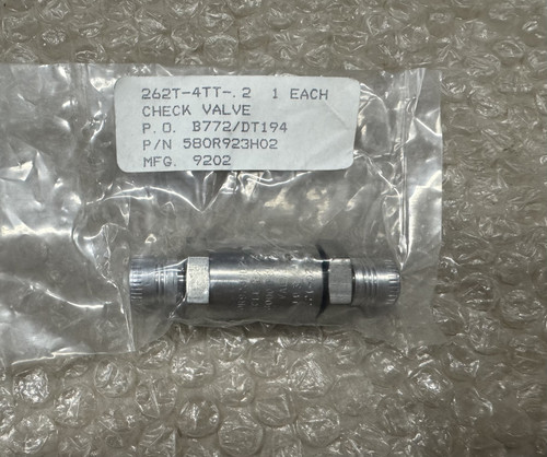 CIRCOR AEROSPACE VALVE,CHECK P/N 262T-4TT-.2