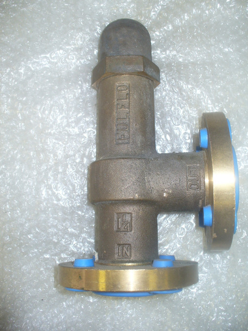 FULFLO BRONZE SAFETY RELIEF VALVE P/N VBF6R Size: 1 1/4" IN