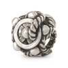 Trollbeads Confident Navigator Silver Charm, Back View