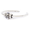 Trollbeads Mountain Edelweiss on Silver Bangle