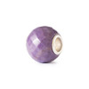 Trollbeads Round Purple Jade Facet, side view