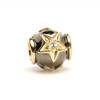 Trollbeads Silver and Gold Charms Stars with Diamonds