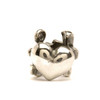 Trollbeads silver charm Faith, Hope and Charity, view of the cross