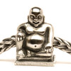 Trollbeads Silver Charm Buddha on Troll Bracelet
