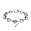 X Jewellery Letter Y, Silver Charm On Bracelet