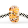 Trollbeads Blossom Orange Bead, On Chain