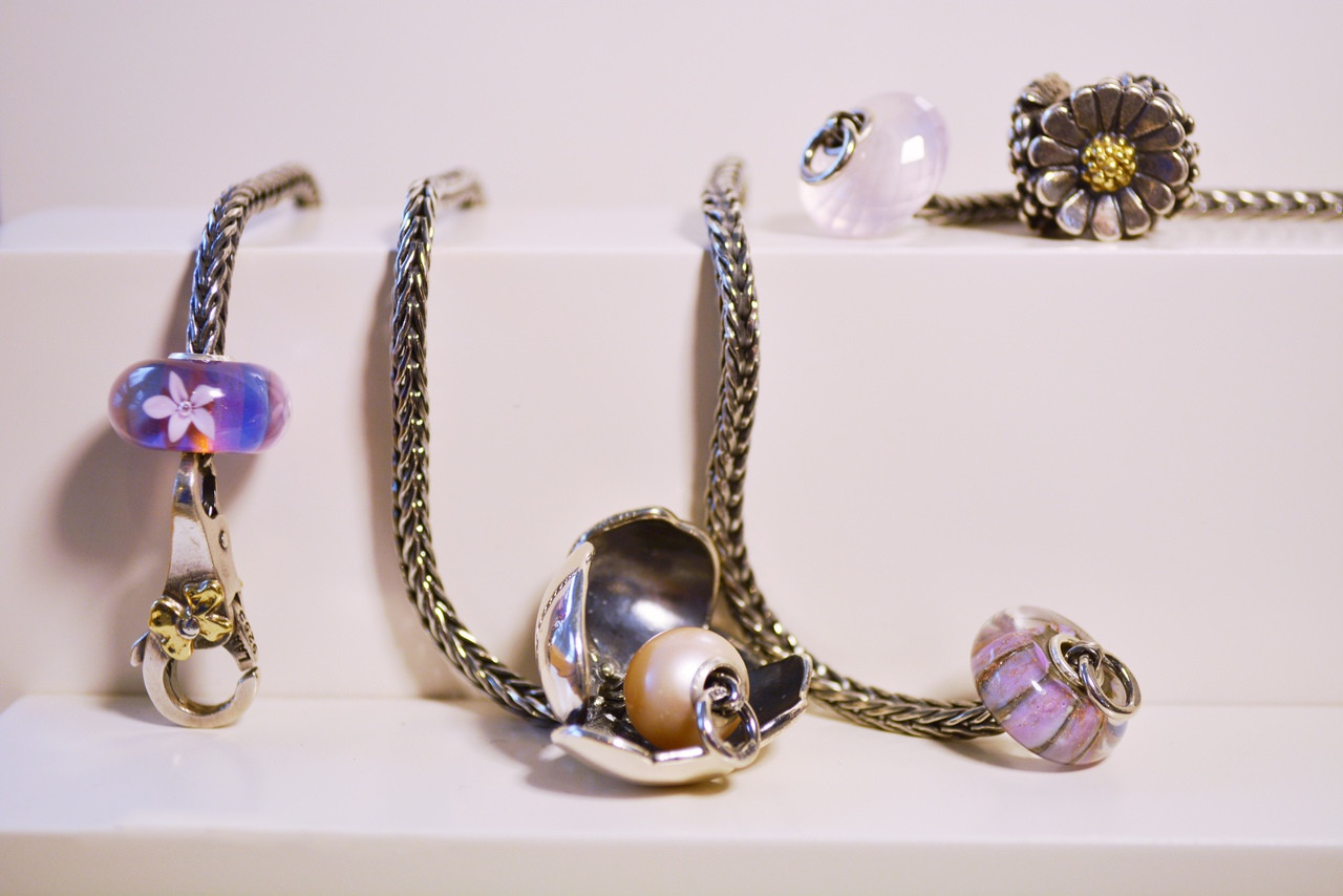 Authentic Trollbeads | Silver Charms | Shadow Flower | Free Shipping