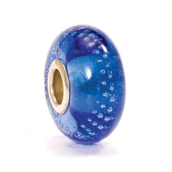 Authentic Trollbeads Glass Bead – 62023 Gold Silver Trace, New With Tags