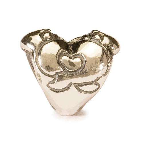 Trollbeads Hugging Heart Silver Bead