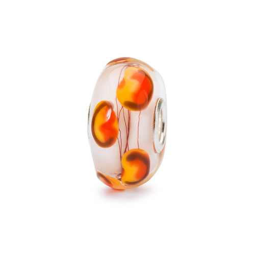 Trollbeads Golden Poppies Glass Bead