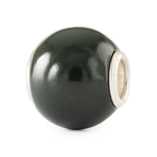 Trollbeads Round Green Chalcedony, Side