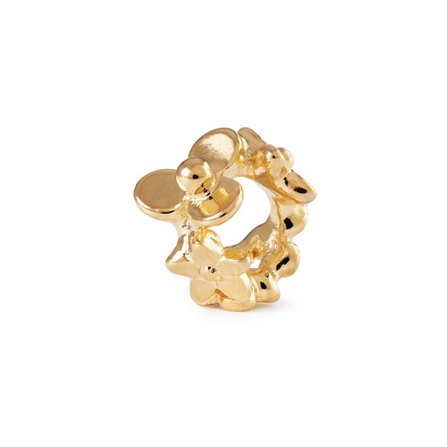 Trollbeads Petite Vine, Gold Plated, side view
