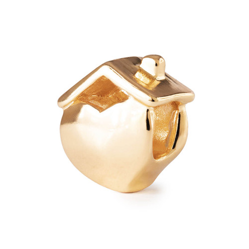 Trollbeads Home Gold Plated, side view