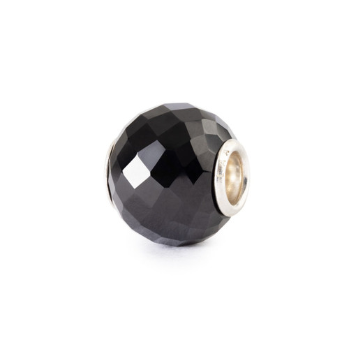 Trollbeads Round Black Onyx Facet, Side