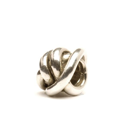 Authentic Trollbeads Trefoil Knot Sterling Silver Bead 