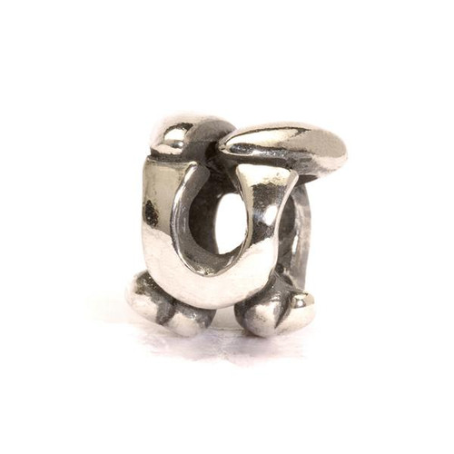 Letter Bead U, Silver