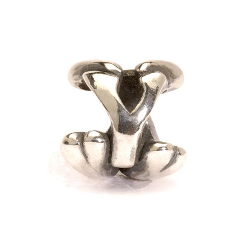 Letter Bead Y, Silver