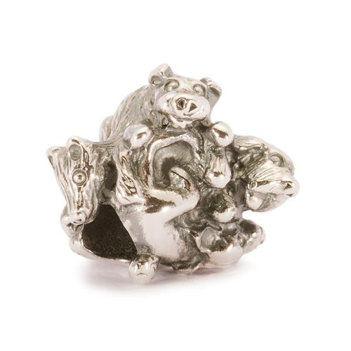 Trollbeads Silver Charm Family of Puppies 11335