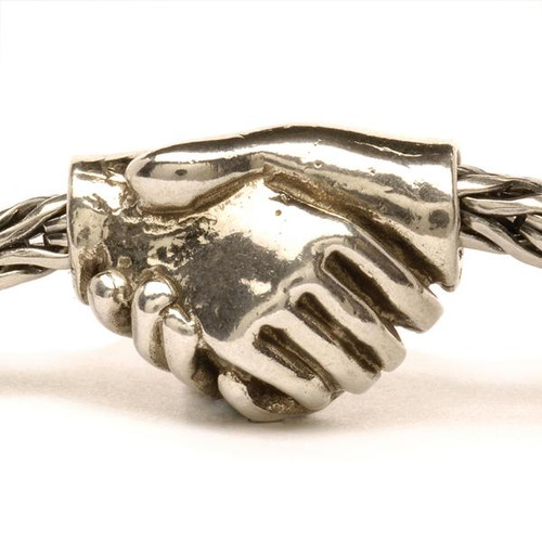 Trollbeads Silver Charm Friendship on Troll bracelet